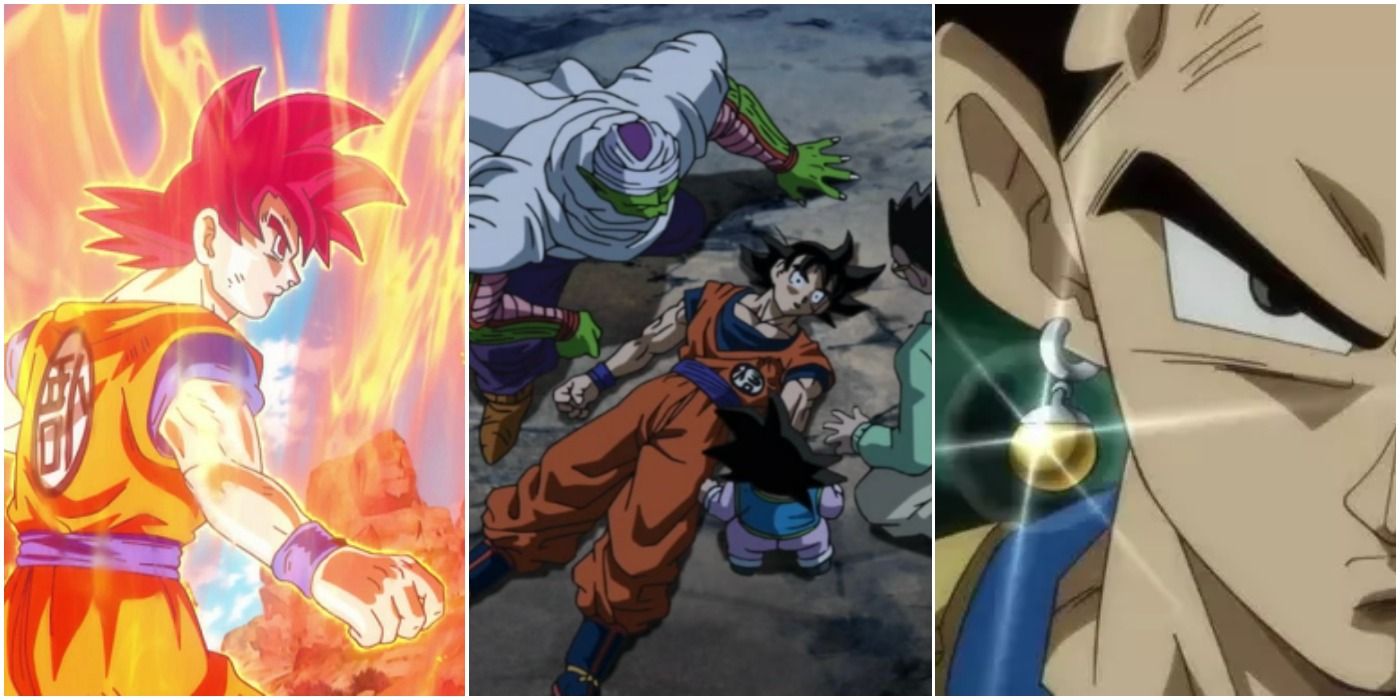 Dragon Ball Super SS God Goku Dead Goku Potara Fusion Trio Header