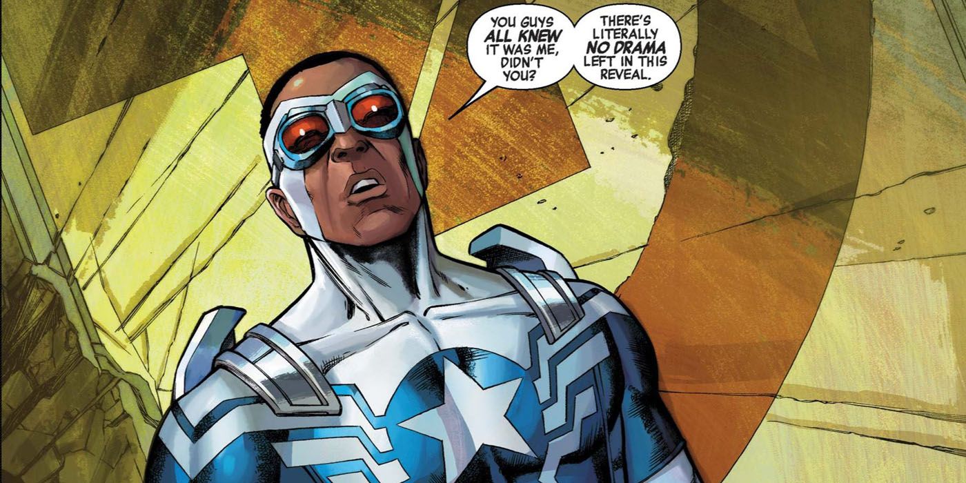 Falcon as Captain America in the comics