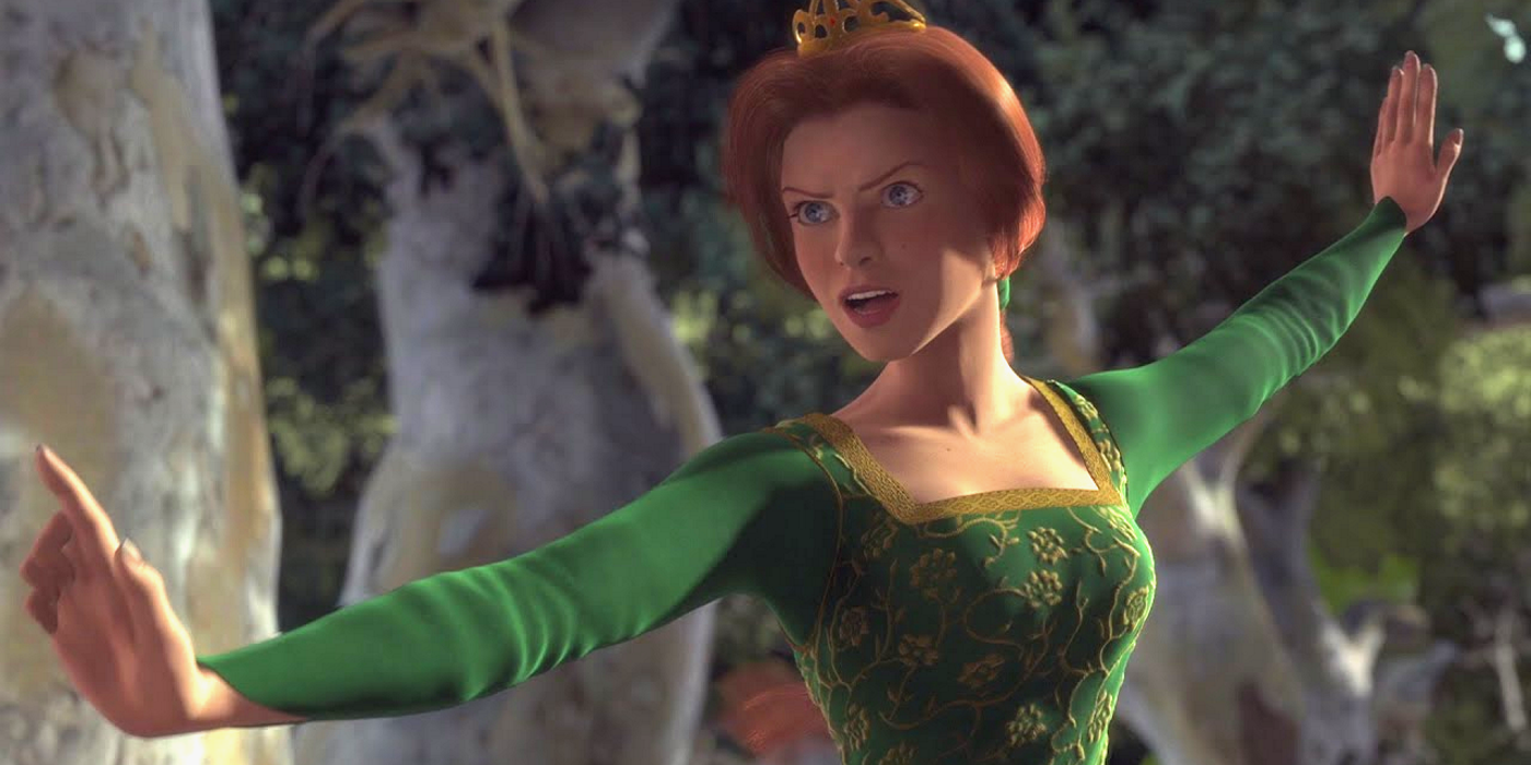 Fiona While Still Human Fighting Robin Hood And His Merry Men In Shrek 2001