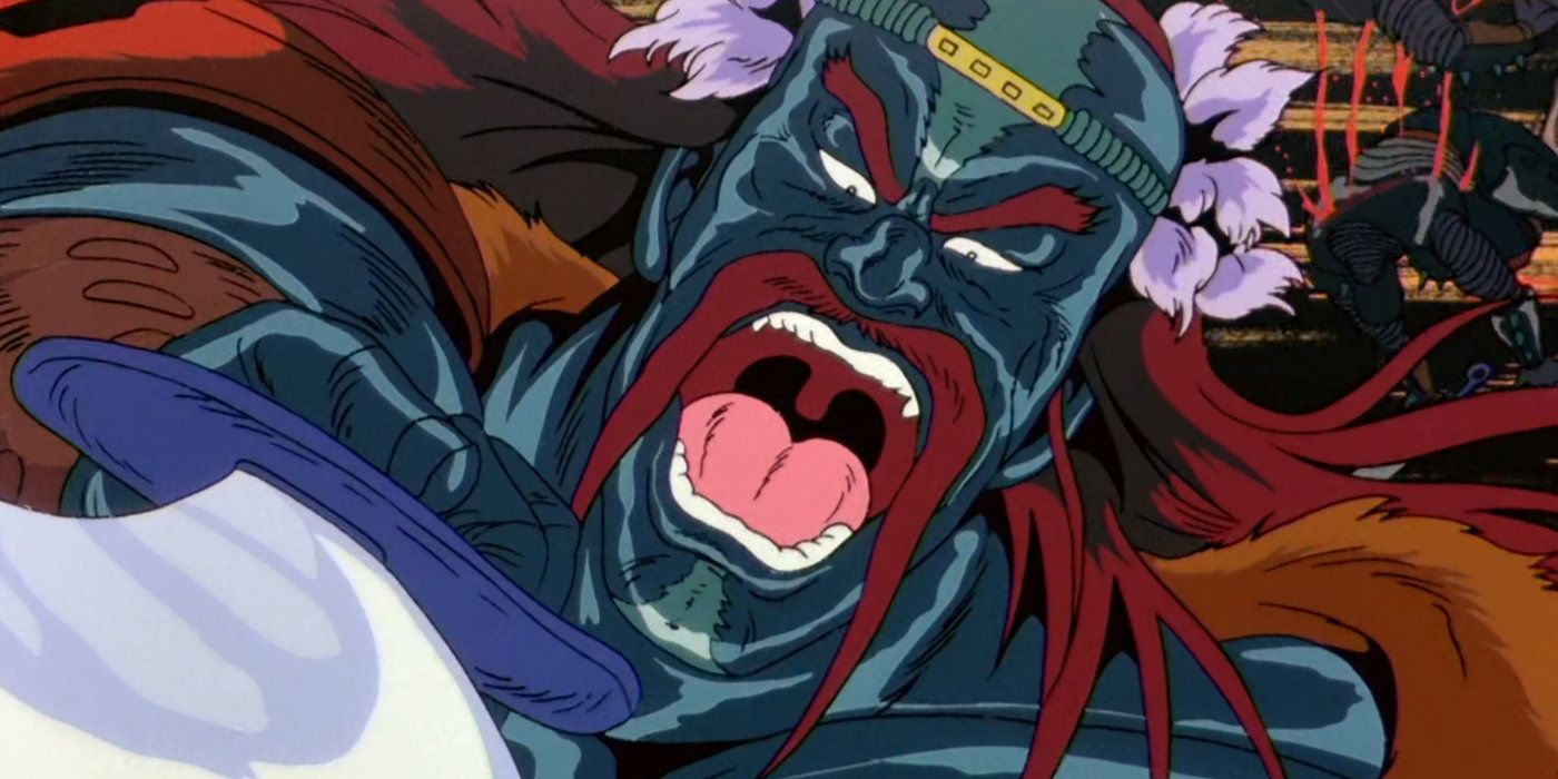 Fang turns his body to steel to attack Raoh's men