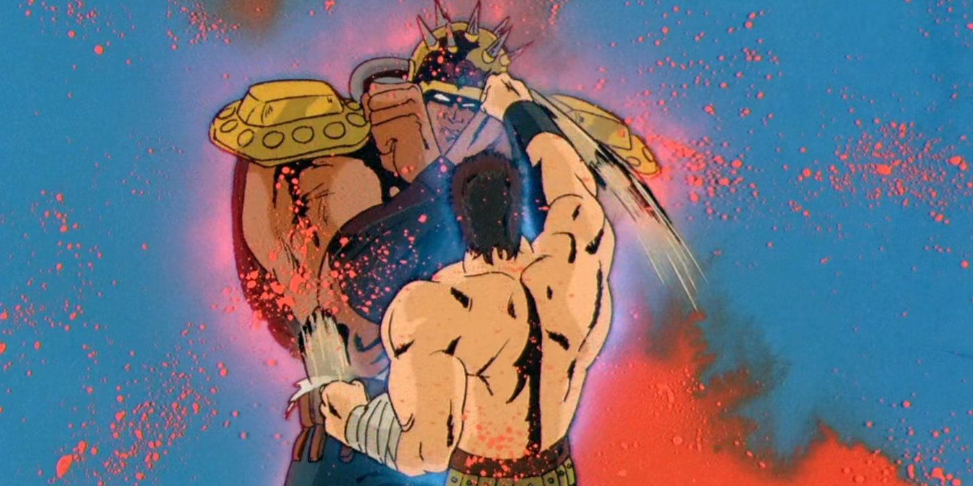 Kenshiro and Raoh unleash their full powers against one another