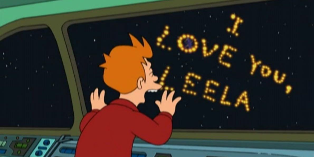 Animated Futurama Time Keeps On Slippin Love Message