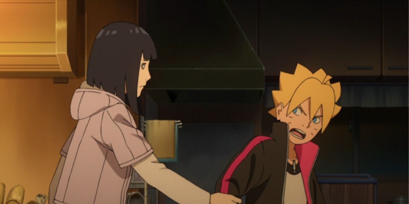 Boruto angry at Naruto and Hinata trying to console him