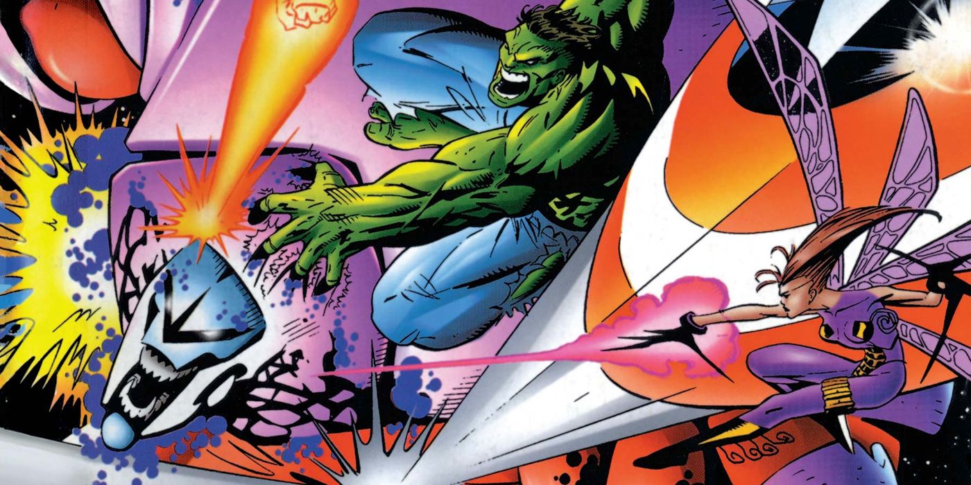 Hulk fighting Onslaught