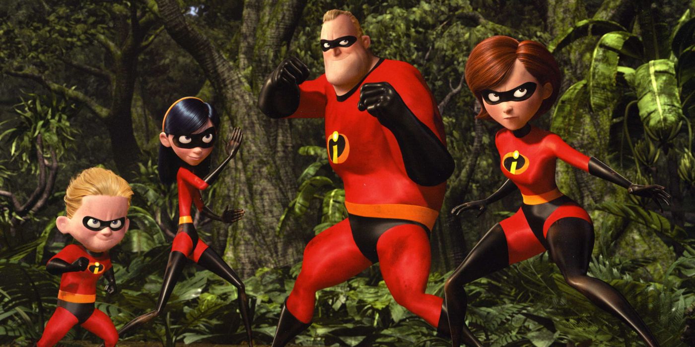 The Incredibles family on the island 