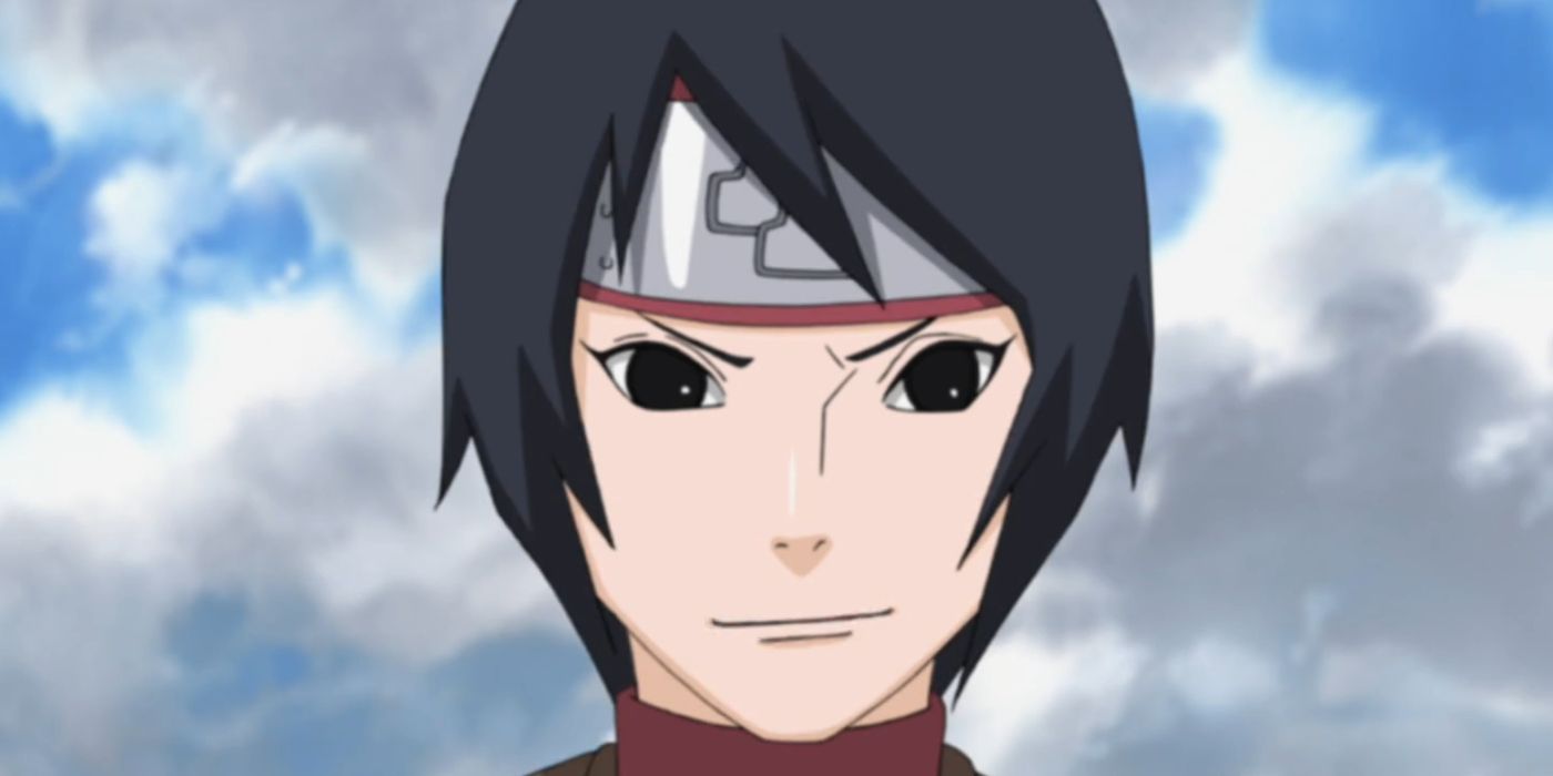 Kurotsuchi sorri para seu oponente na era Naruto