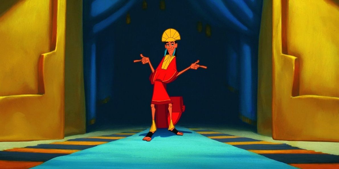 Kuzco coming into the room in Emperor's New Groove