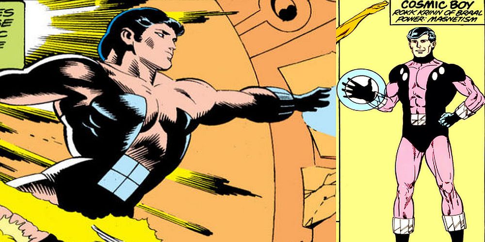 Cosmic Boy dropped his 70s halter top for a more traditional look.