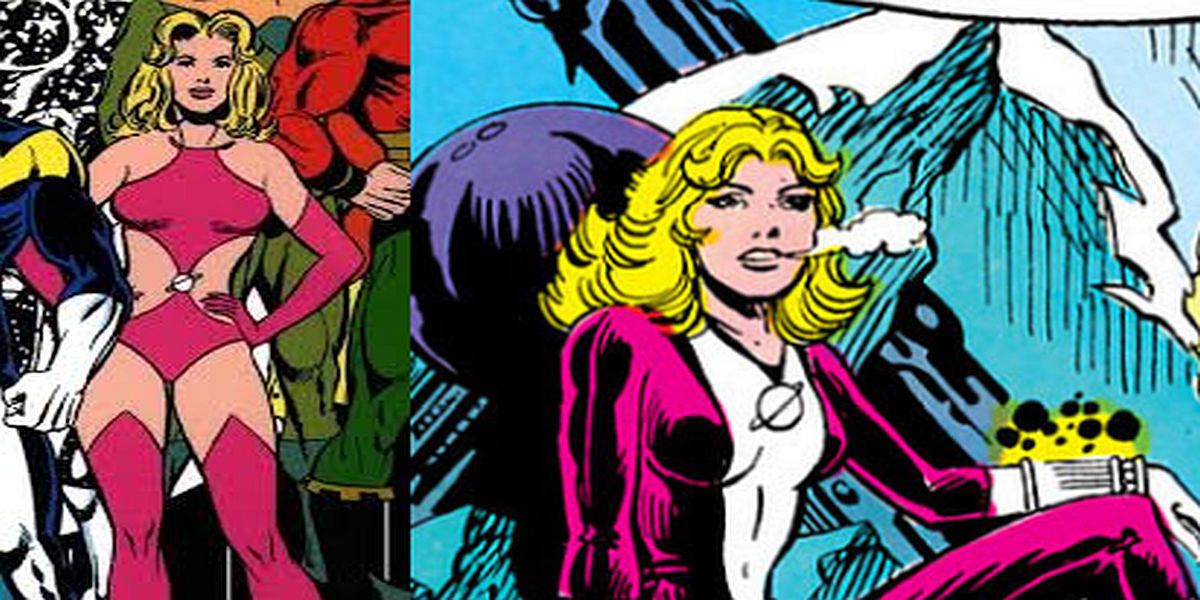 Saturn Girl returned to a classic look in the 80s.