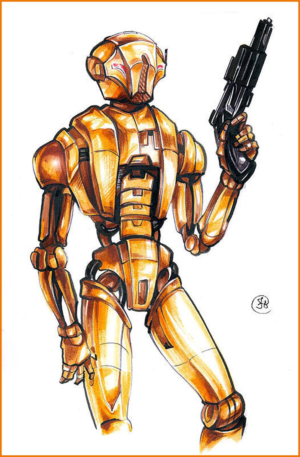 Fan art rendition of the HK-47 assassin droid