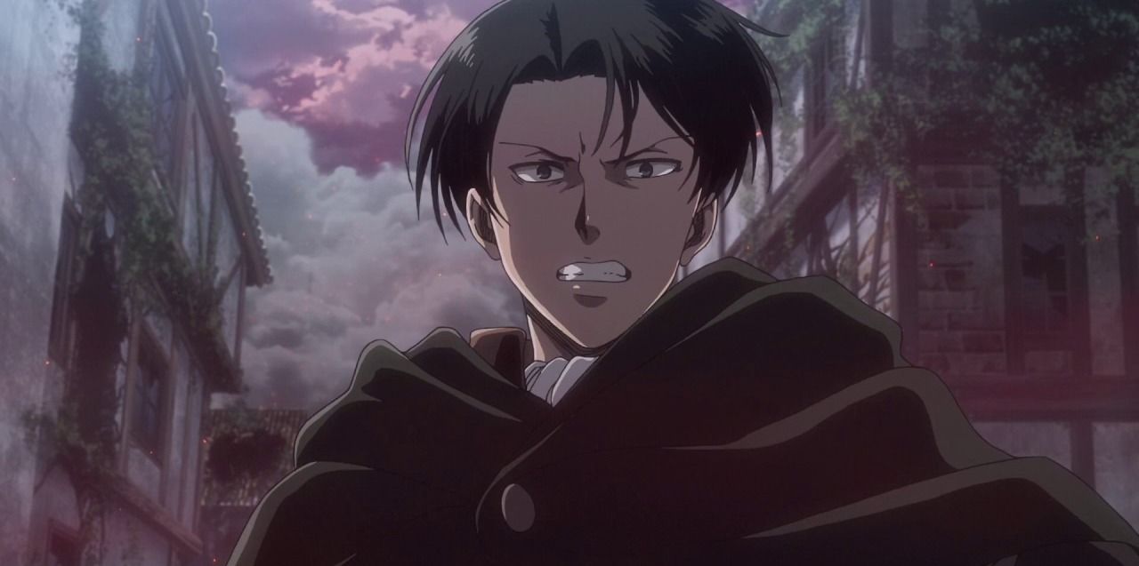 Levi during the mission to retake Shiganshina, Attack on Titan season 3