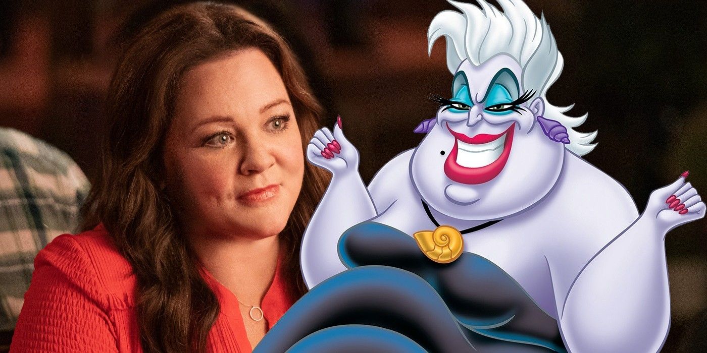 The Little Mermaid's Ursula and Melissa McCarthy