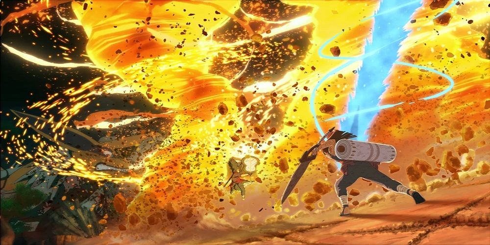 Madara Using Fire Release Great Fire Whirlwind