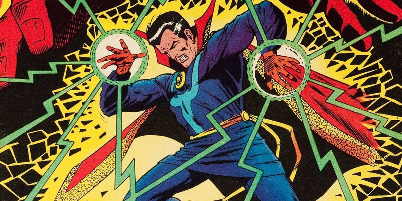 Doctor Strange utilizes his mystical powers in combat