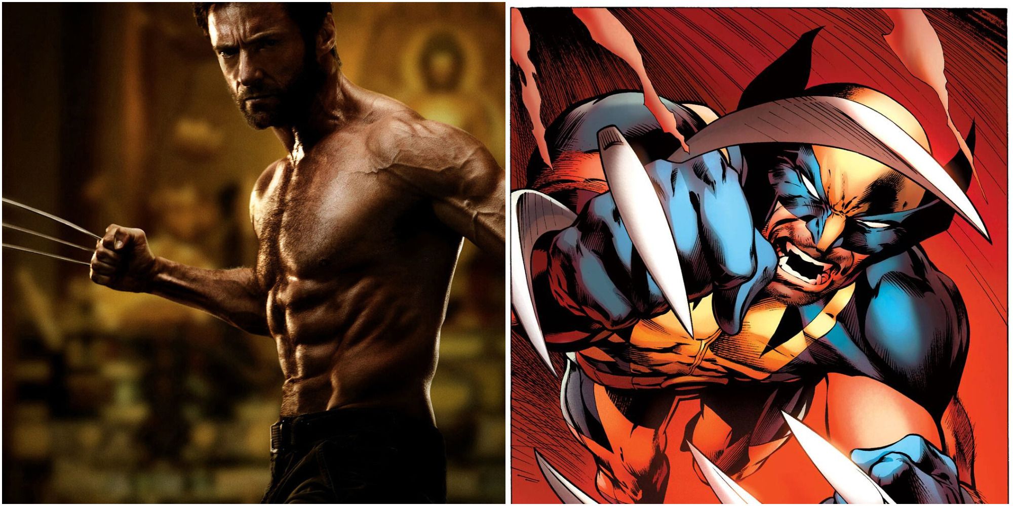 Movie and comic Wolverine