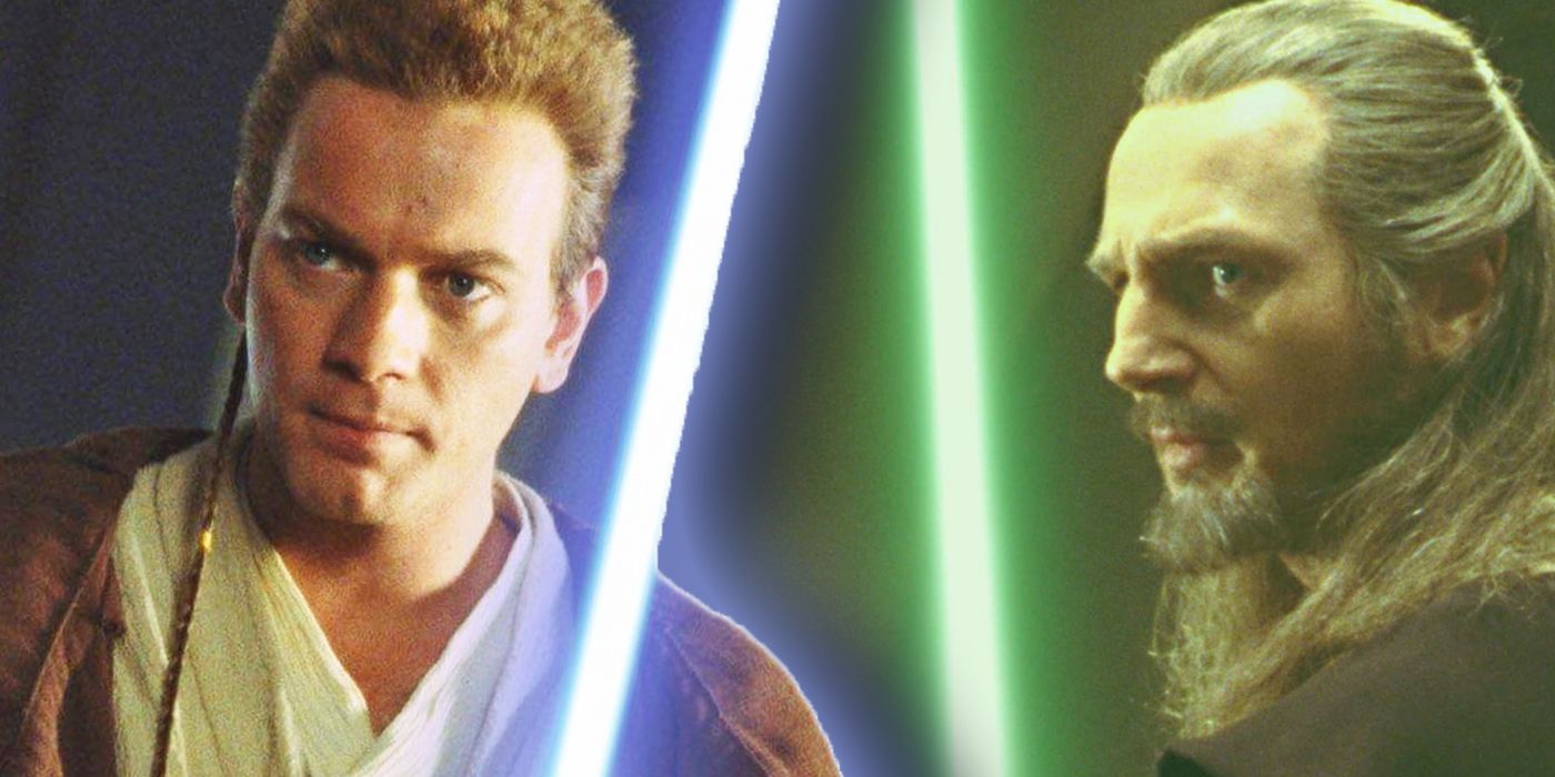 I see that Qui Gon Jinn is able to effortlessy pick Obi-Wan up. Does he  ever use that to his advantage or for fun in the future?