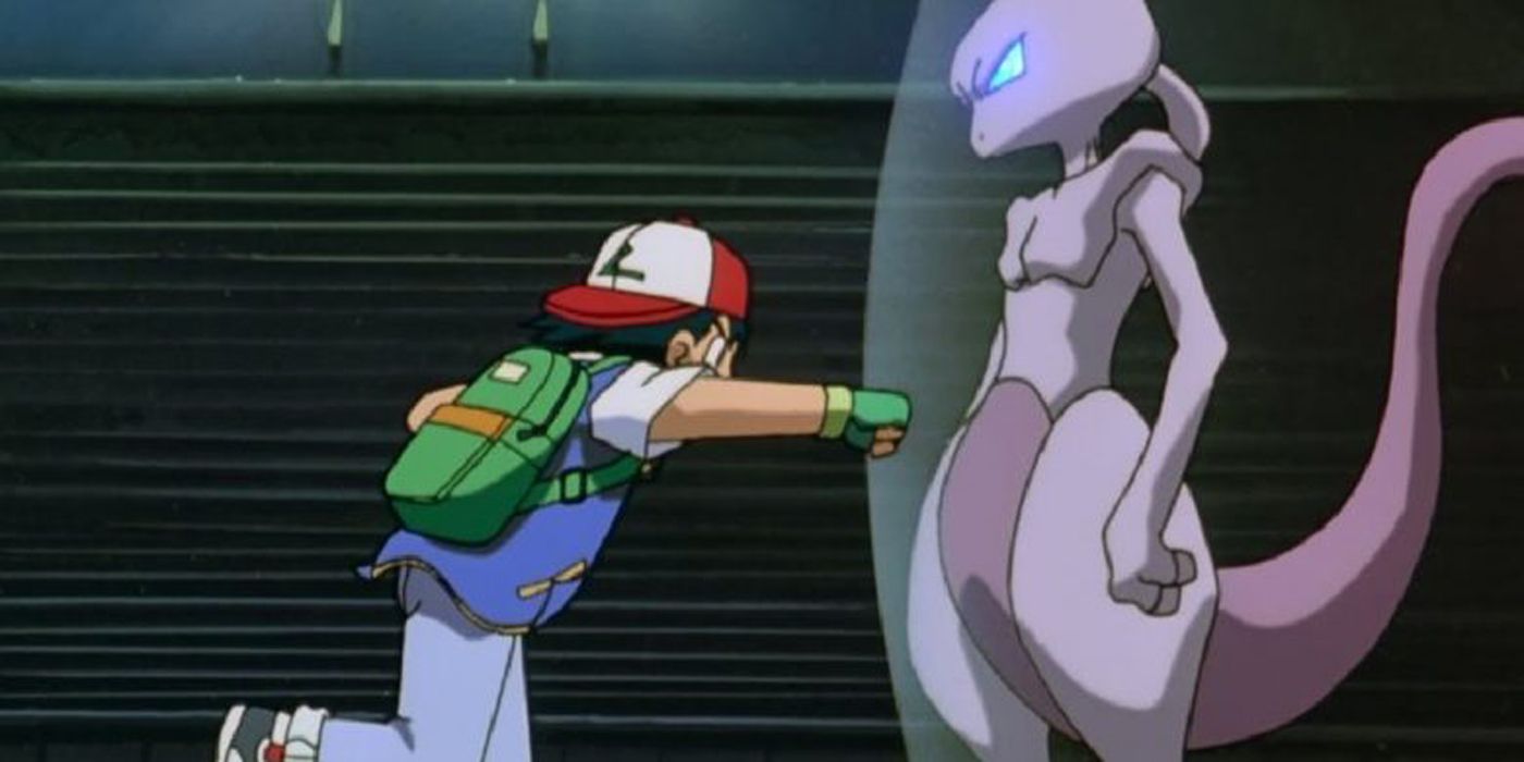 Ash Punches Mewtwo