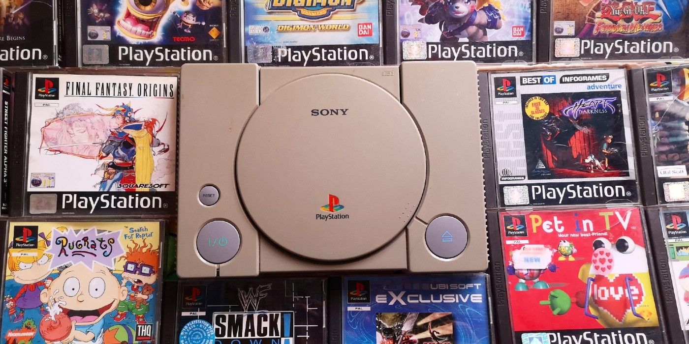 PS1 Console And Library