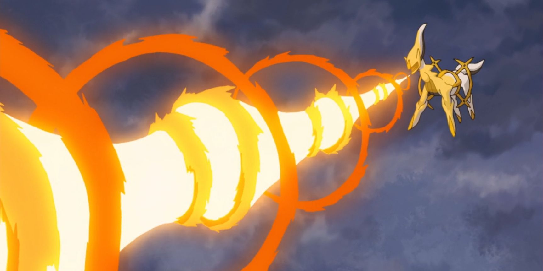 Anime Pokemon Arceus Fire Attack