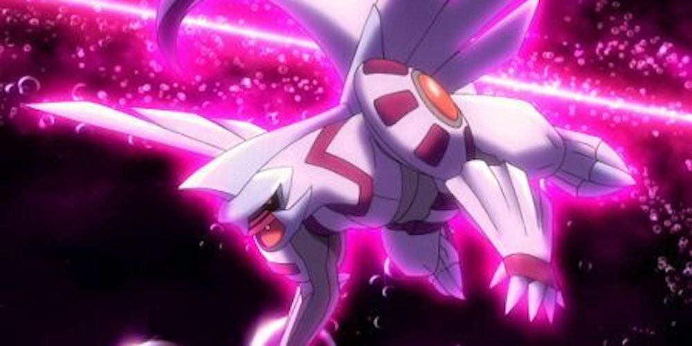 Anime Pokemon Palkia Aura Sphere Flight