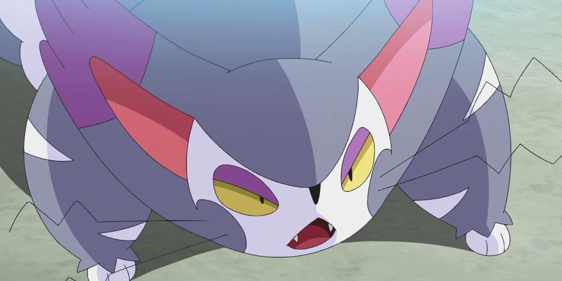 Team Rocket's Purugly ready to attack in the Pokémon anime.