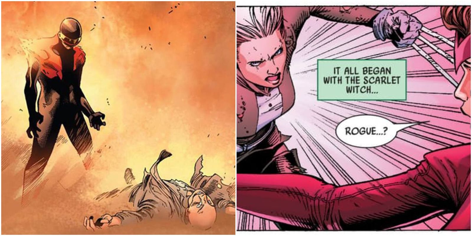 Rogue Kills Wanda Cyclops Kills Professor X