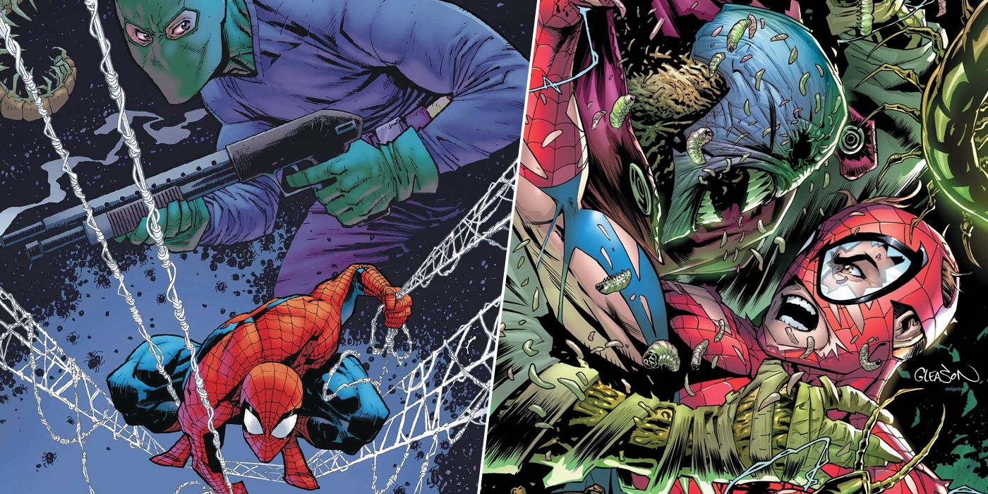 Split image of Spider-Man, Sin-Eater and Kindred