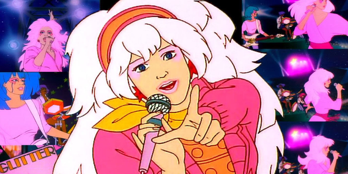 Jem, the leader of the Holograms, a pop band