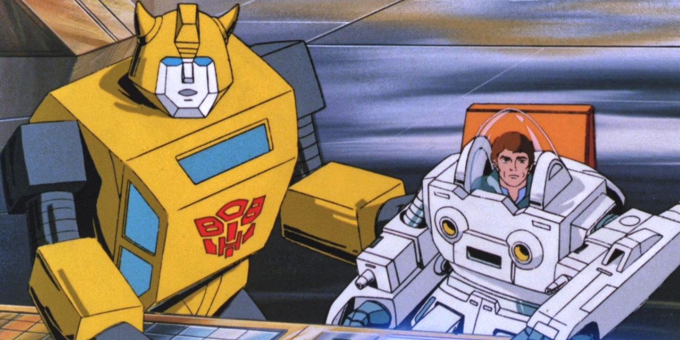 Bumblebee and Spike from the 1980s Transformers series