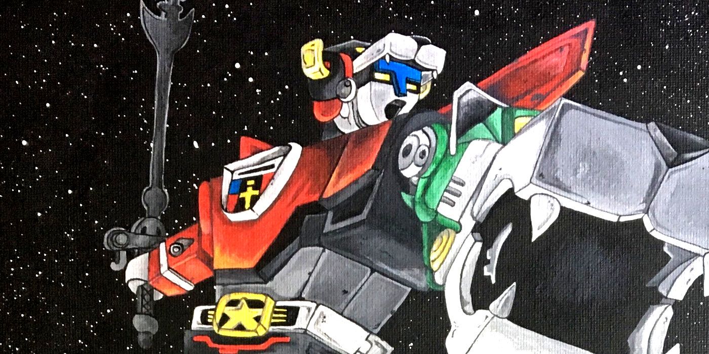 The iconic fully assembled robot from Voltron