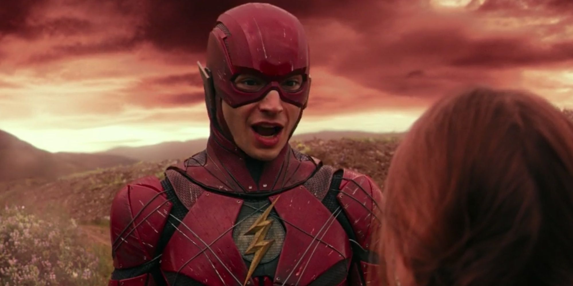 The Flash after saving the Russian Family