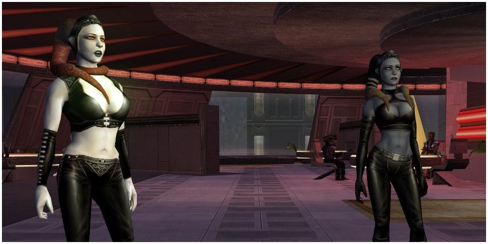 The Twin Suns assassins together in Star Wars: Knights of the Old Republic II - The Sith Lords