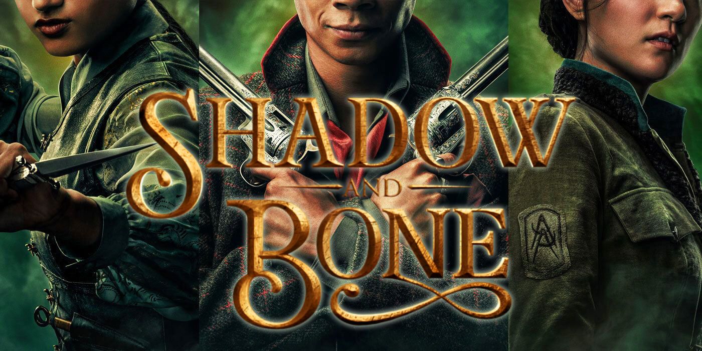 A split image of promo art for Netflix's Shadow and Bone Adaptation