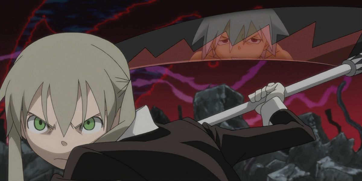 maka and soul ready to fight soul eater
