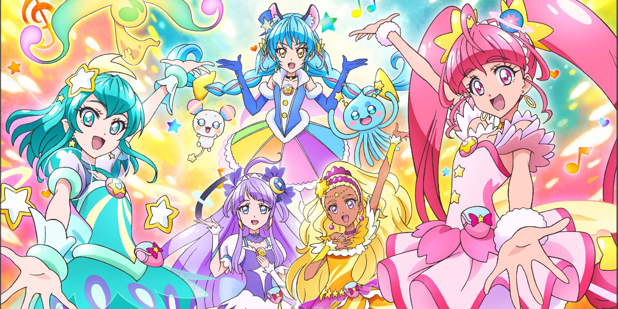 Star Twinkle Precure Pretty Cure Cosmos Star Soleil Celeste Milky