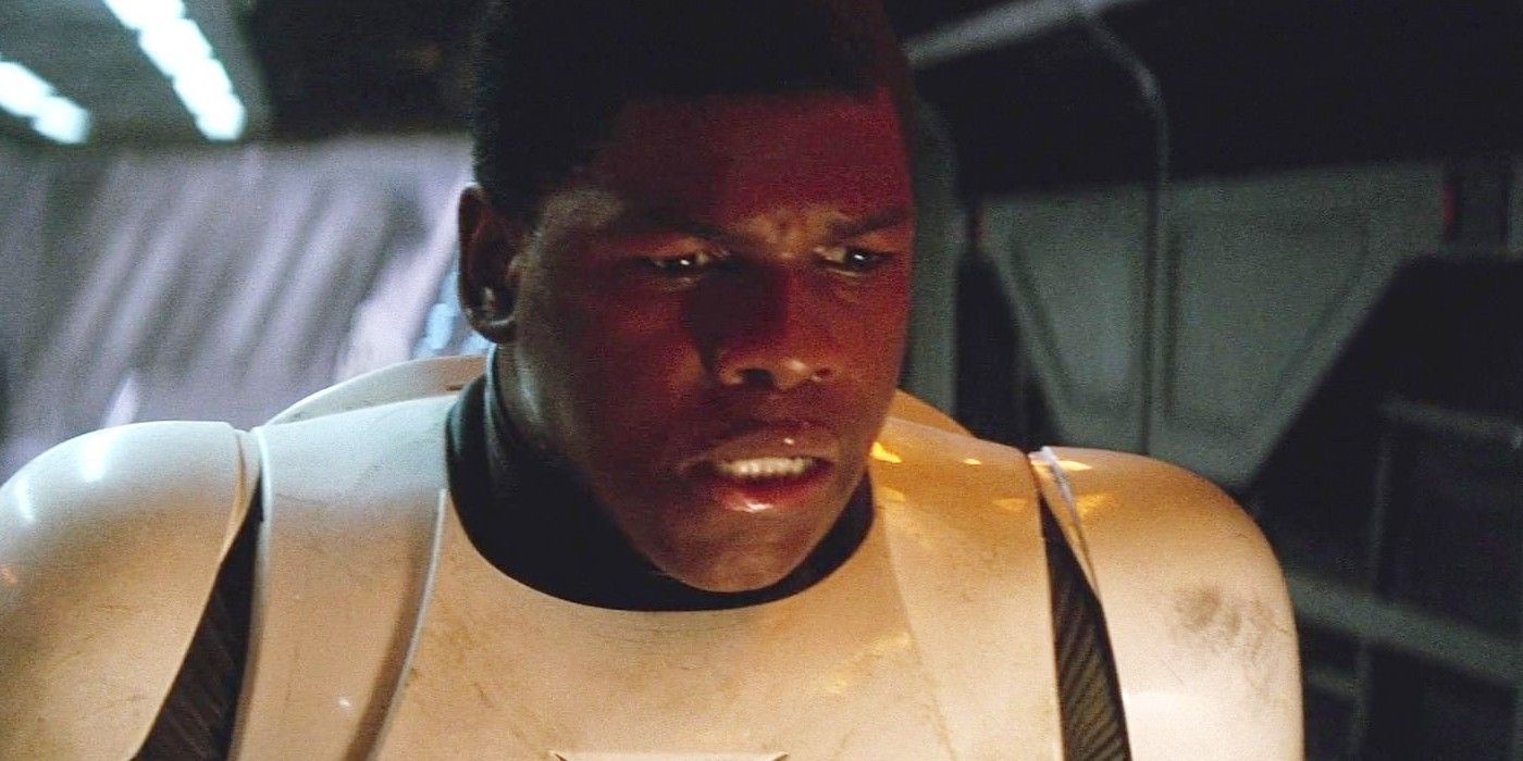 Finn is his First Order armor in Star Wars