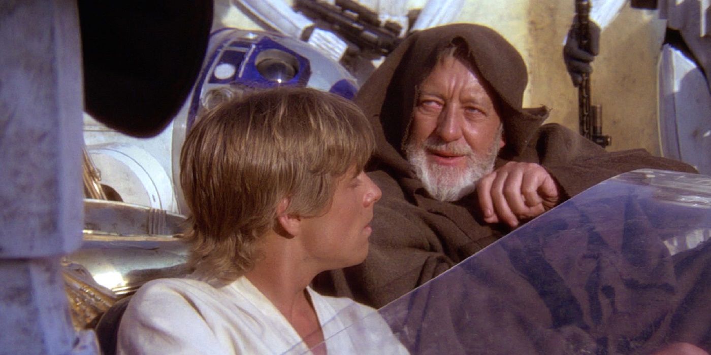 Obi Wan using a Jedi Mind Trick in Star Wars
