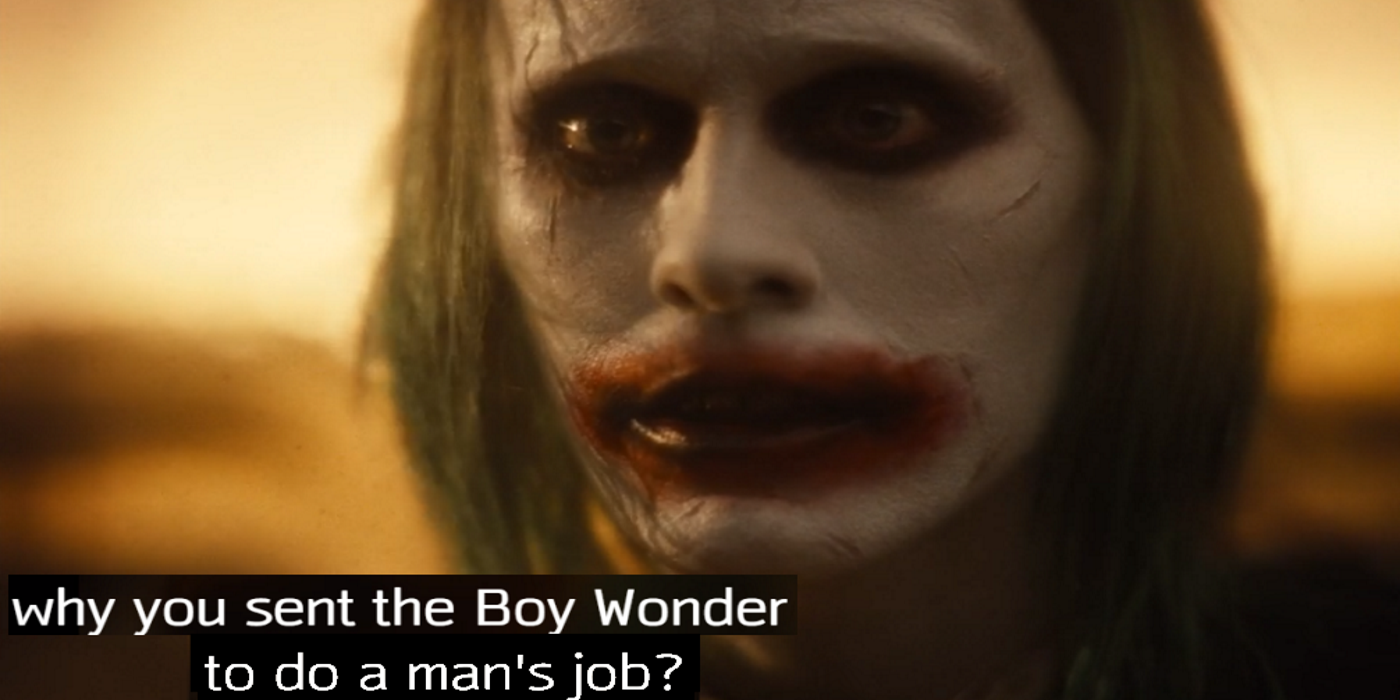 The Joker Taunting Batman In Zack Snyder's Justice League Knightmare