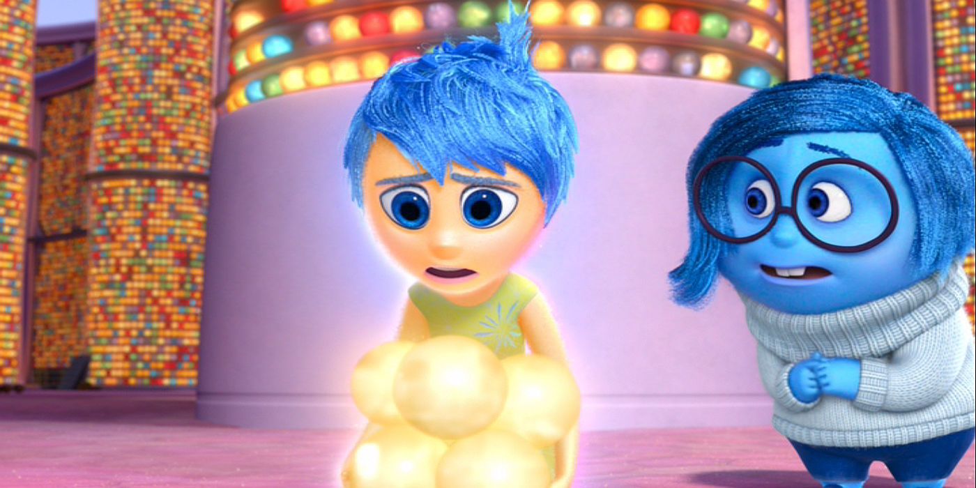 Joy and Sadness in Inside Out.
