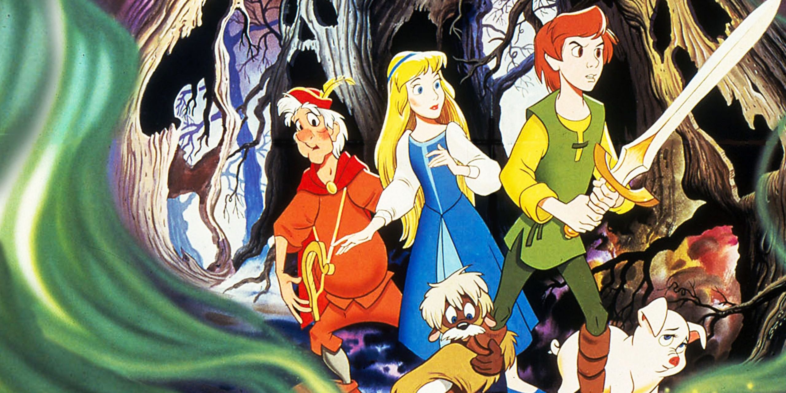 The poster for The Black Cauldron