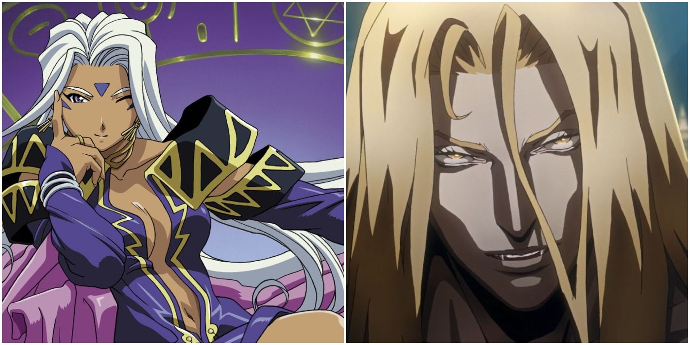 Urd and Alucard from Oh! My Goddess and Castlevania.