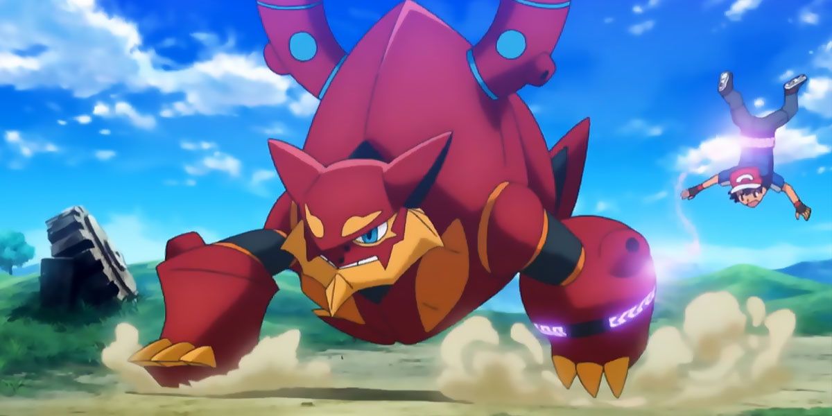 Volcanion drags Ash around