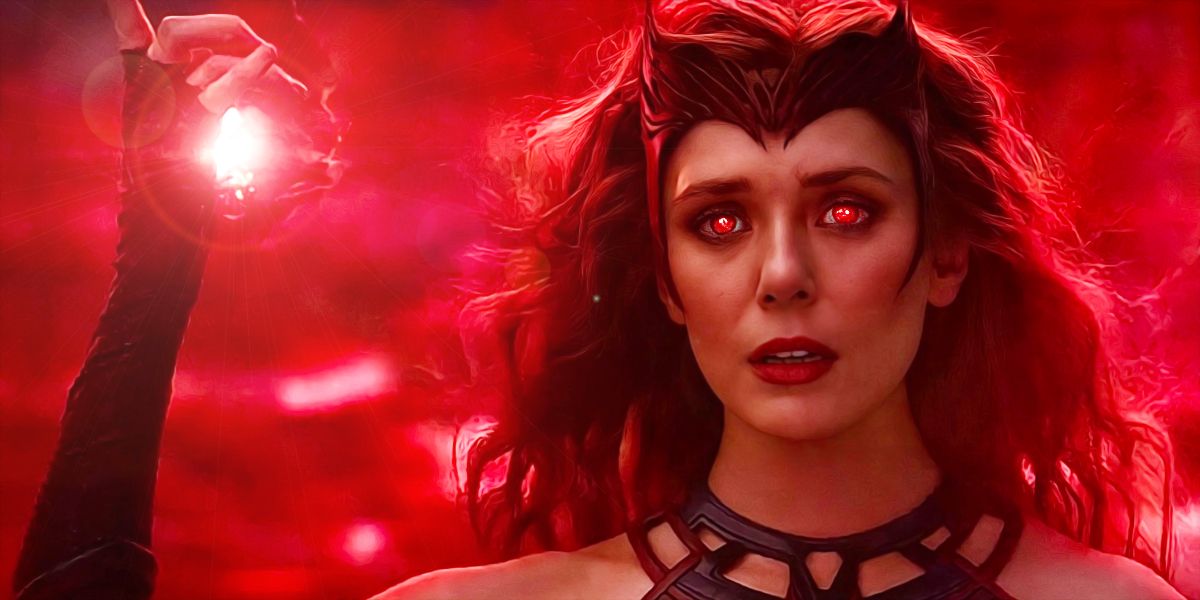 Scarlet Witch using her powers in WandaVision.