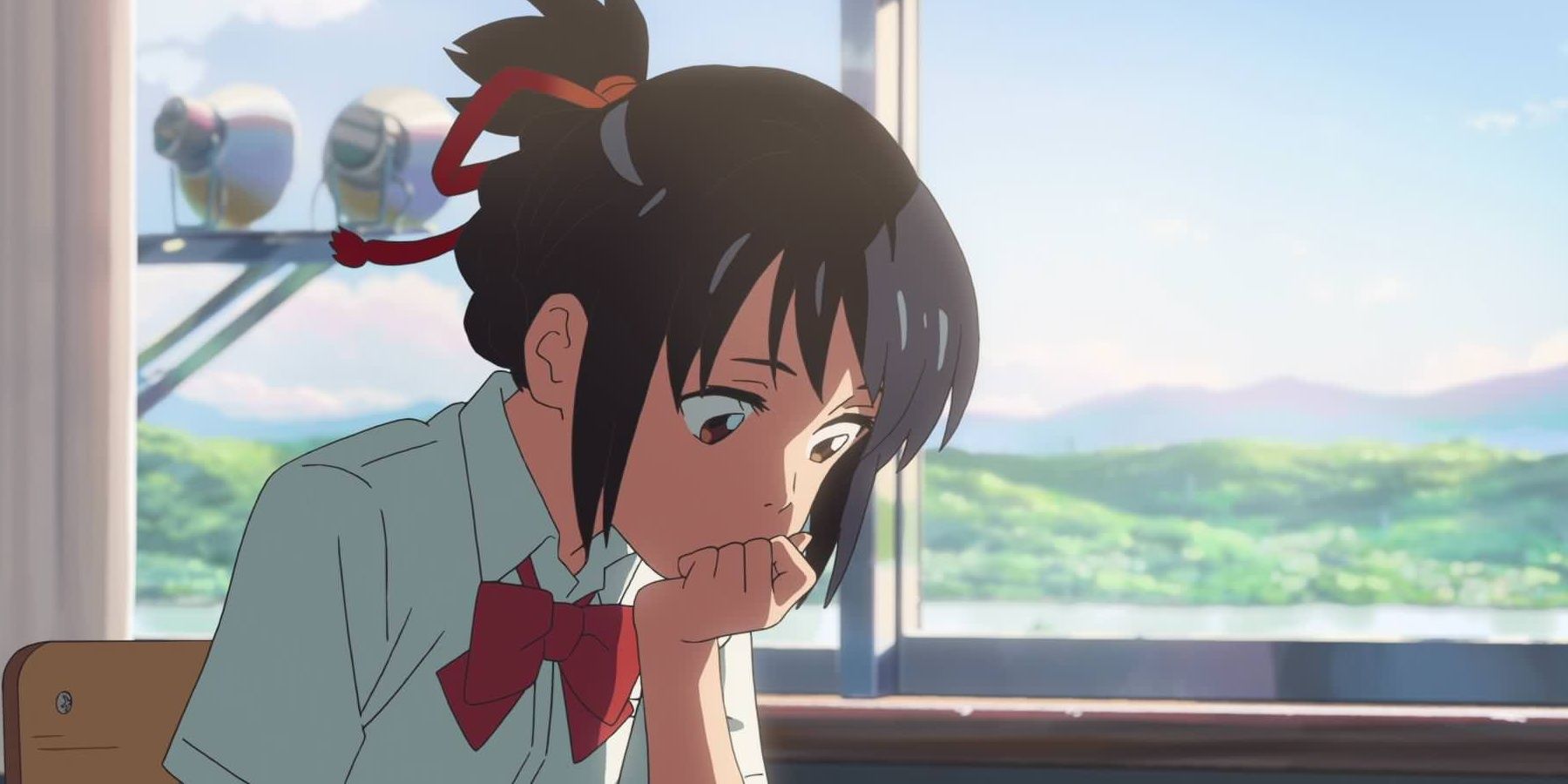 Mitsuha From Your Name In School
