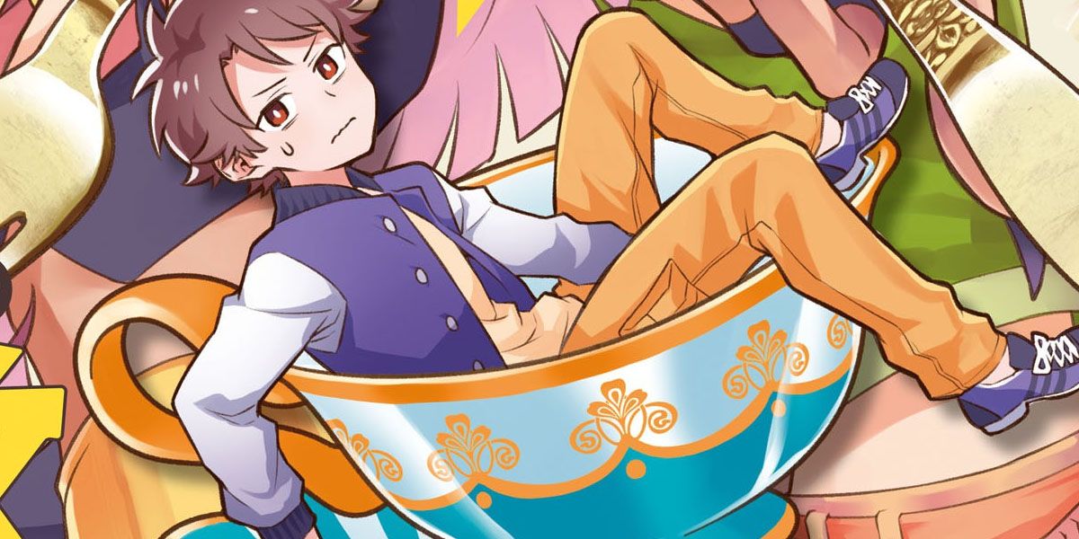 Yamada sits in a teacup