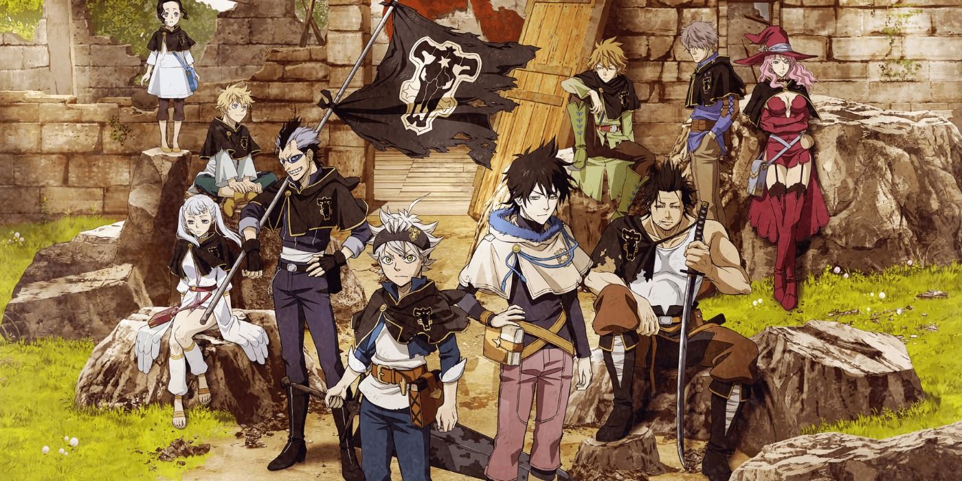 Banner featuring characters from Black Clover.