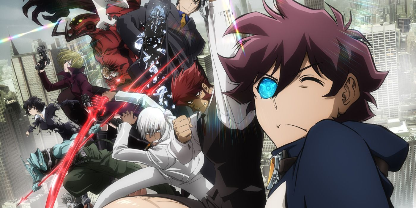 Banner featuring characters from Blood Blockade Battlefront.