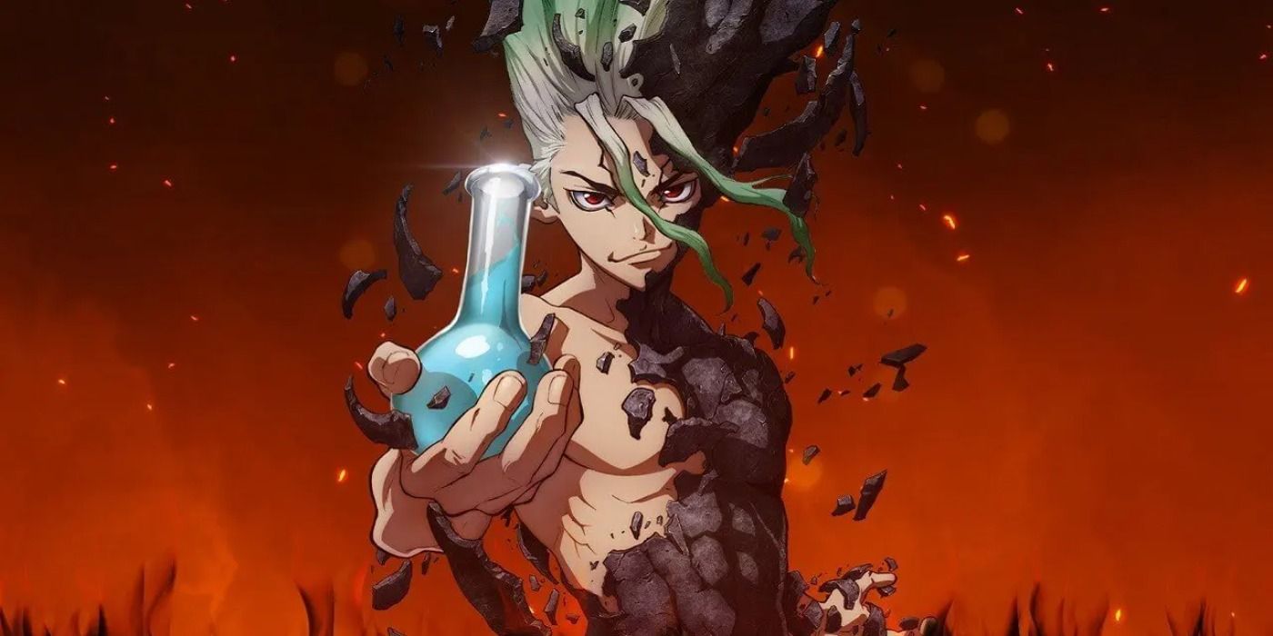 Banner of the main character from Dr. Stone.