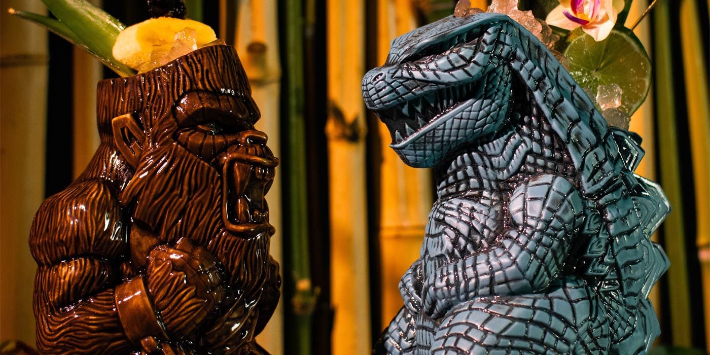 Godzilla and King Kong Tiki mugs from Mondo