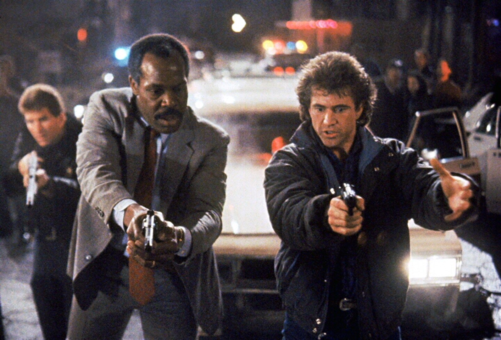 Mel Gibson and Danny Glover in Lethal Weapon 2